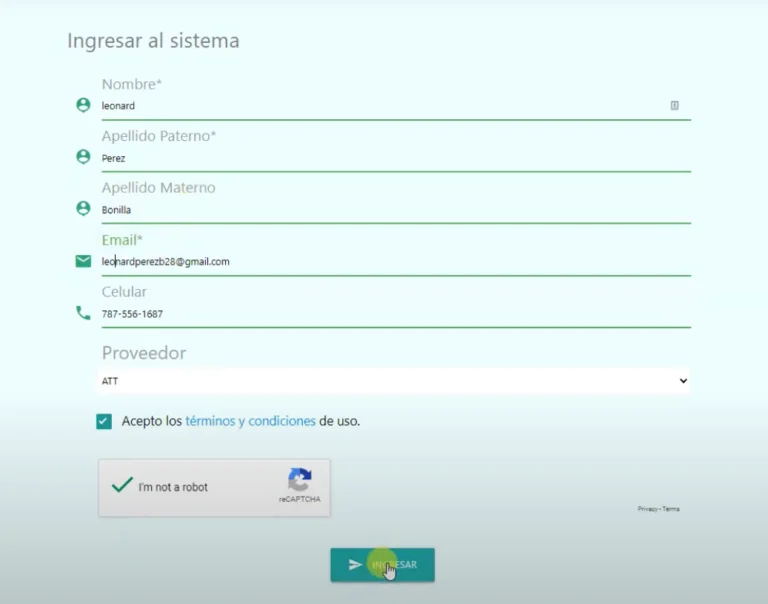 completar formulario